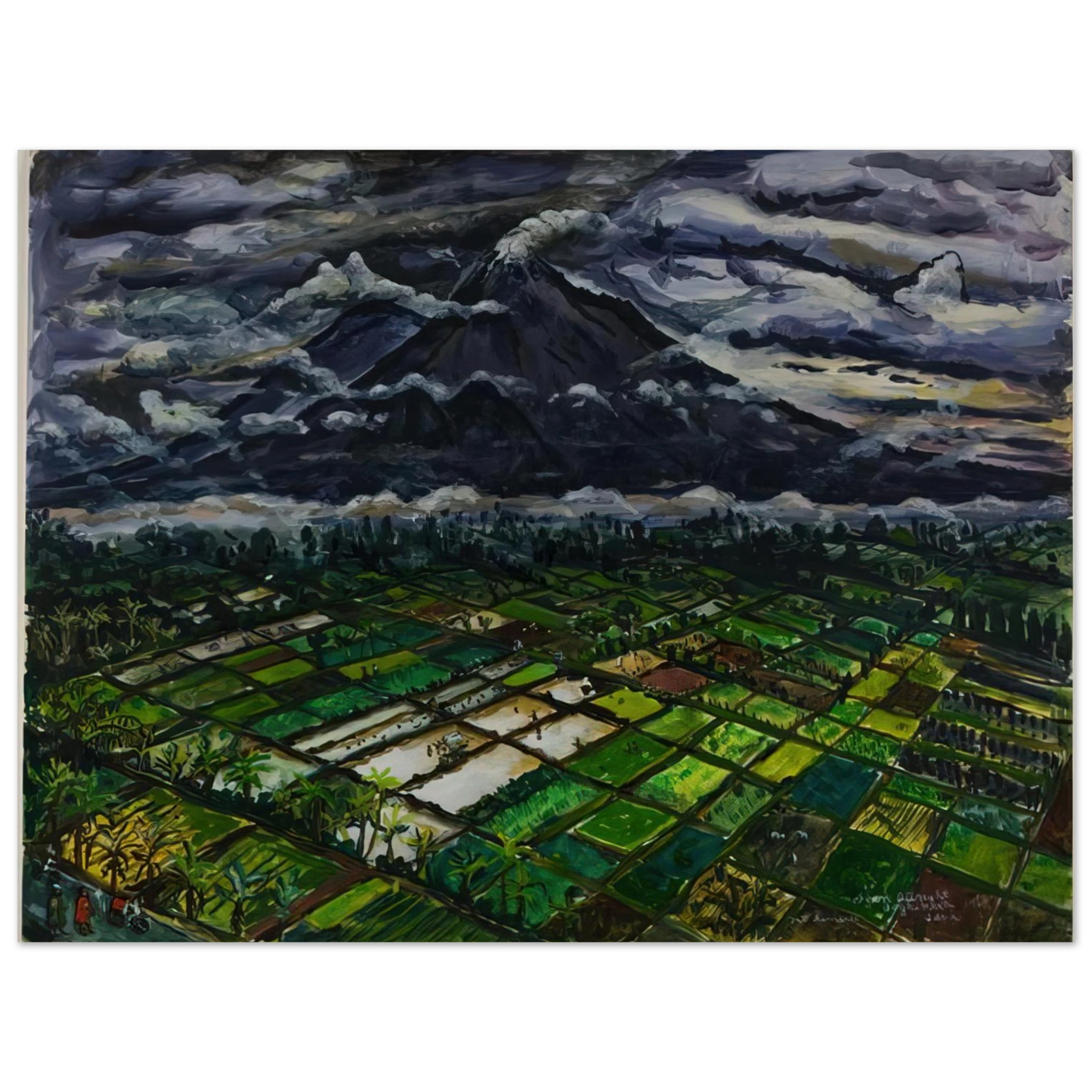 Ivan Albright - MT SEMERU JADKA KURA JAVA 1969 Fine Art Poster - Default Title