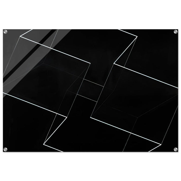 STRUCTURAL CONSTELLATION ALPHA 1954 - Josef Albers Acrylic Print - 70x100 cm / 28x40″ inches