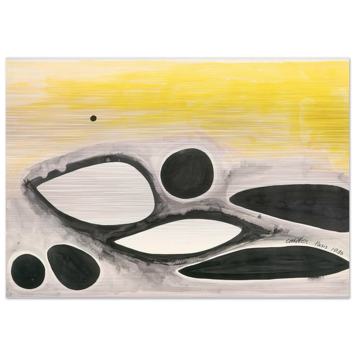 UNTITLED 1946 0 - Alexander Calder Brushed Aluminum Print - 70x100 cm / 28x40 inches | Alexander Calder Aluminum Print | Alexander Calder Prints