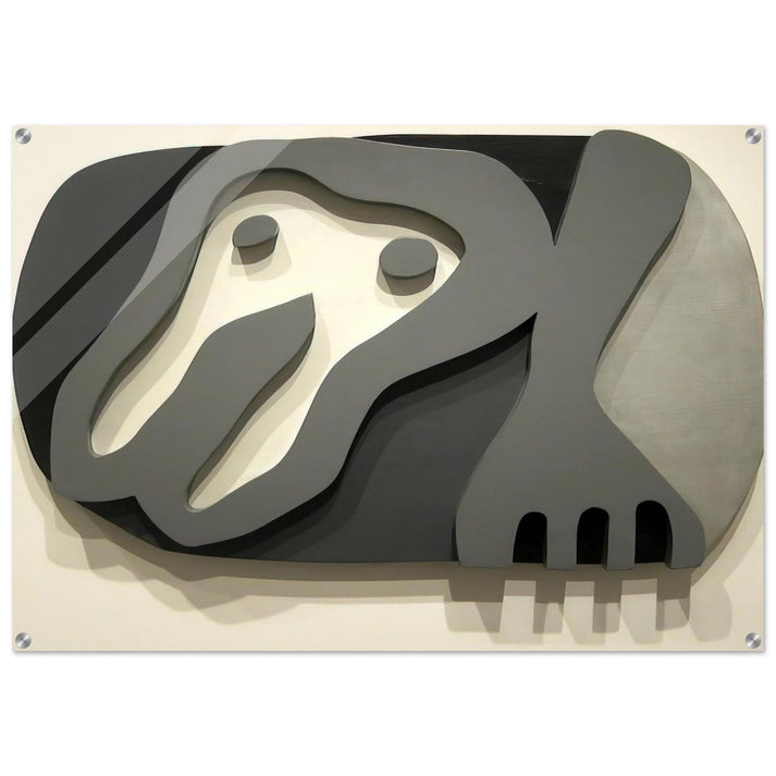 Shirt Front and Fork - Jean Arp Acrylic Print - 70x100 cm / 28x40″ inches