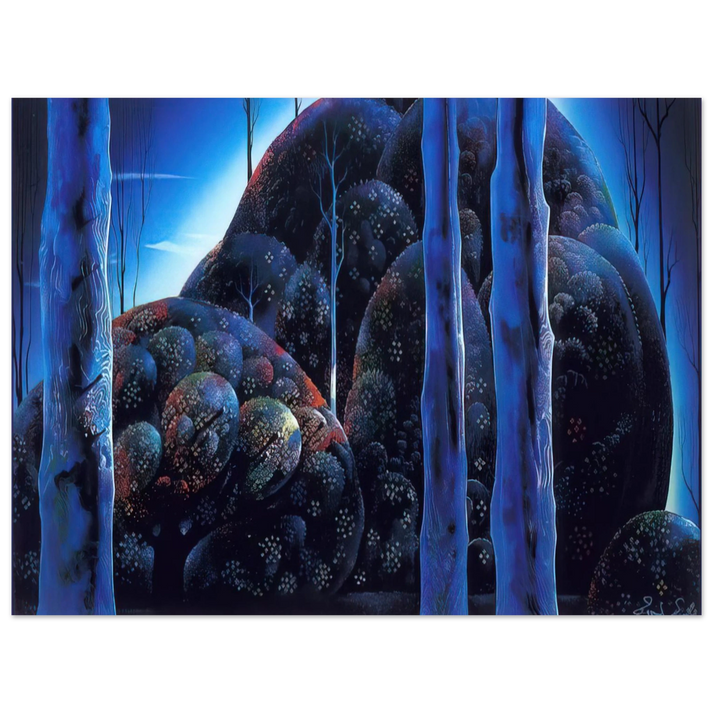 Eyvind Earle - Moonlit Eucalyptus 75x100 cm / 30x40inches Fine Art Poster