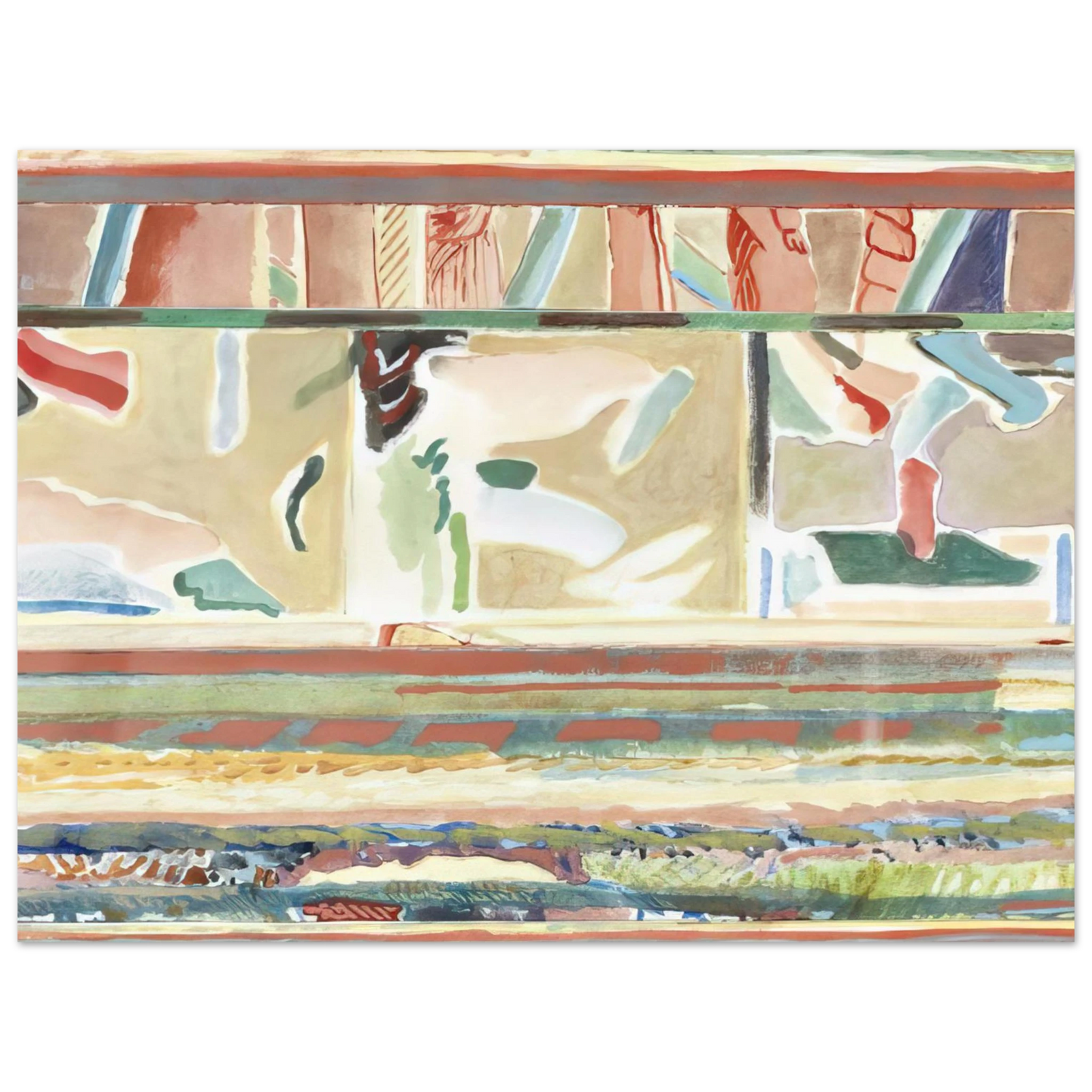 Menez - Paisagem II, Portalegre tapestry card - Lyrical Abstraction Fine Art Poster - Default Title