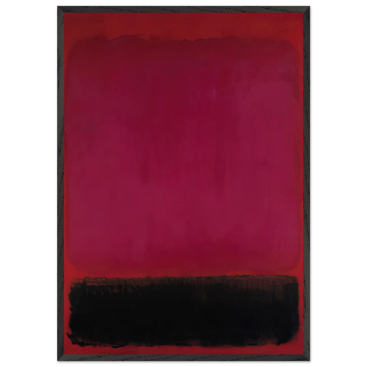 Untitled - 1967 N2 - Mark Rothko 70x100 cm / 28x40 inches Framed Art Print – Black Wooden Frame