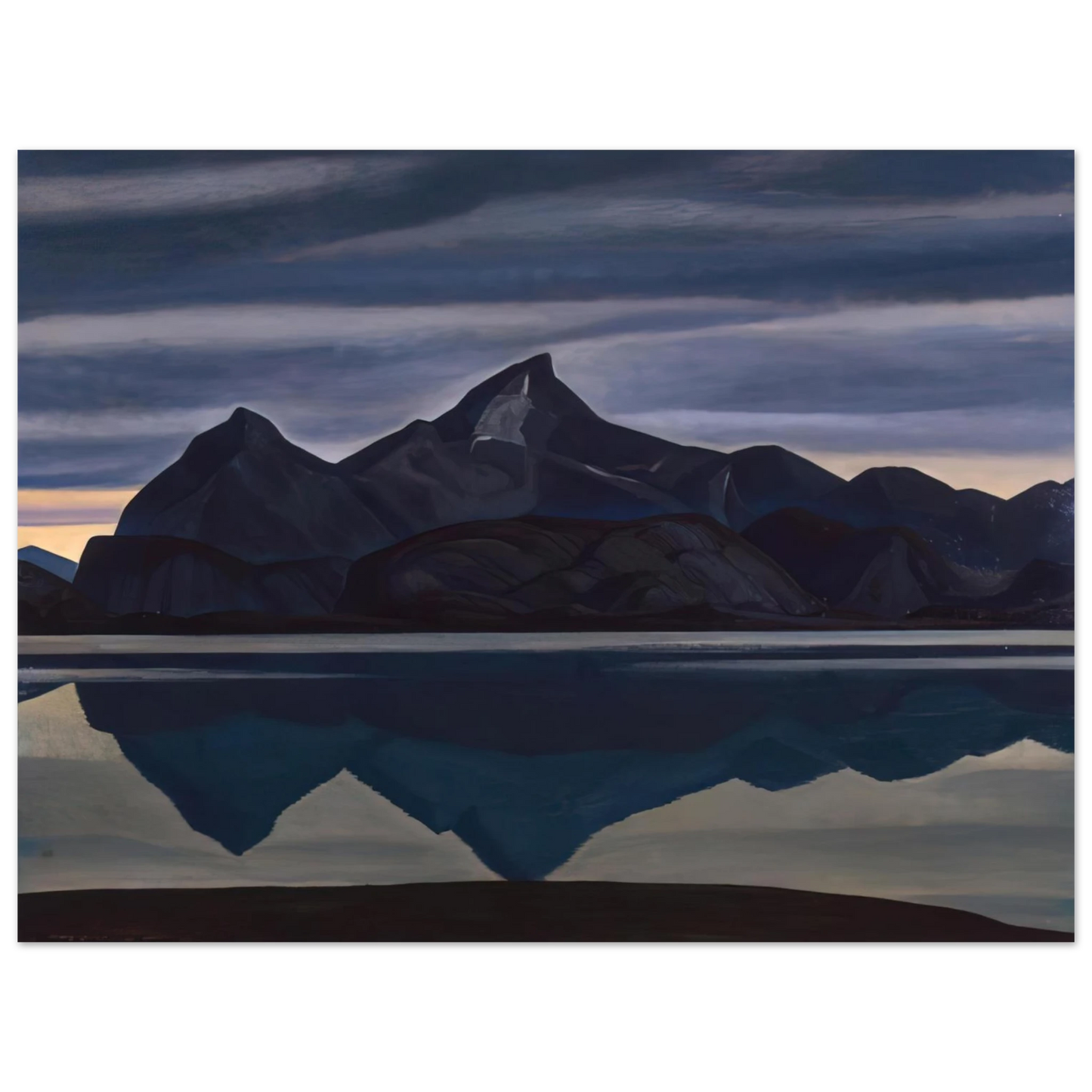 Rockwell Kent - Mirrored Mountain, South Greenland Fine Art Poster - Default Title
