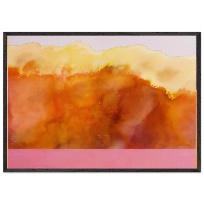 For John Keats - 1978 - Ronnie Landfield 70x100 cm / 28x40 inches Framed Art Print – Black Wooden Frame