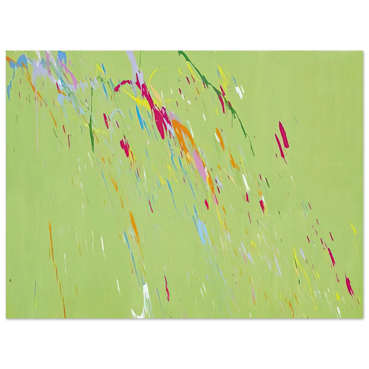 Walasse Ting - Raindrops Keep Falling on My Head - 1973 Fine Art Poster - Default Title