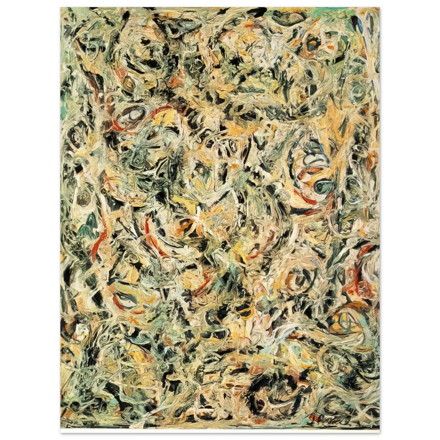 Jackson Pollock - EYES IN THE HEAT 1946 Fine Art Poster - Default Title