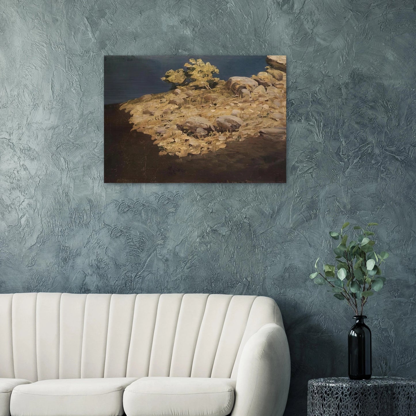 Mountain slope. Crimea - Arkhyp Kuindzhi Brushed Aluminum Print - 70x100 cm / 28x40 inches | Arkhyp Kuindzhi Aluminum Print | Arkhyp Kuindzhi Prints