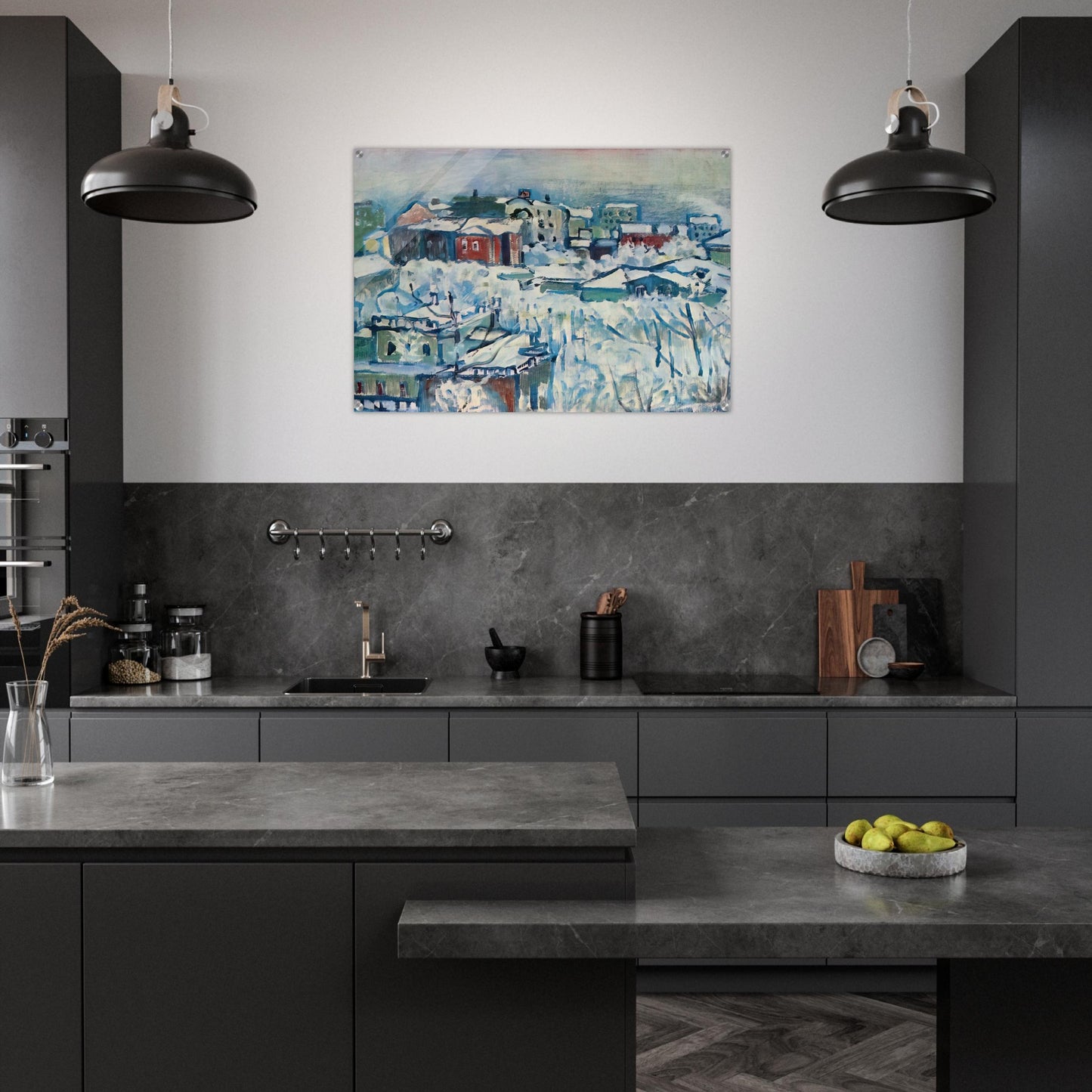 MOSCOW SMOLENSKY BOULEVARD STUDY 1916 - Wassily Kandinsky Acrylic Print - 70x100 cm / 28x40″ inches | Wassily Kandinsky Wall Art | Wassily Kandinsky Prints