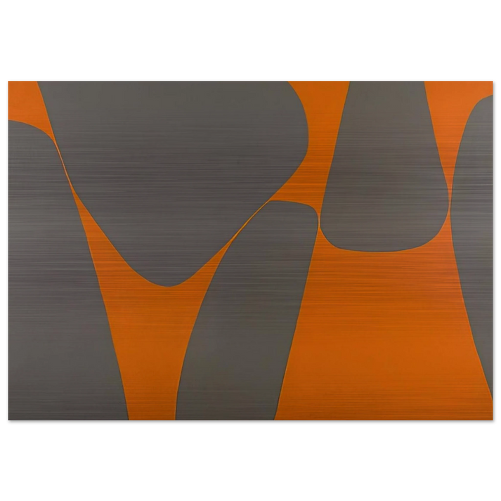 Magical Space Forms - 1962 - Lorser Feitelson Brushed Aluminum Print - 70x100 cm / 28x40 inches | Lorser Feitelson Aluminum Print | Lorser Feitelson Prints