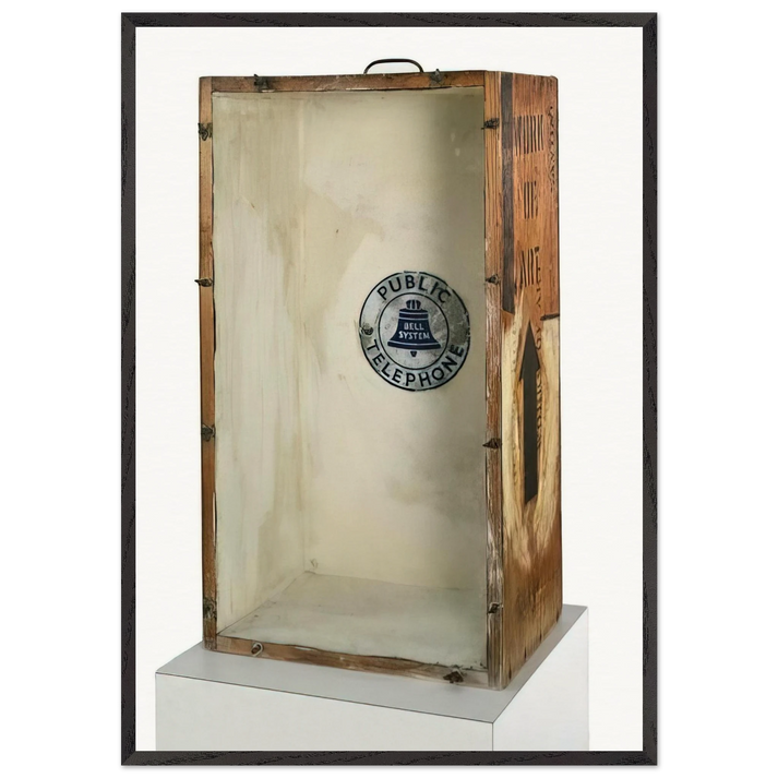 ART BOX 1963 - Robert Rauschenberg 70x100 cm / 28x40 inches Framed Art Print – Black Wooden Frame