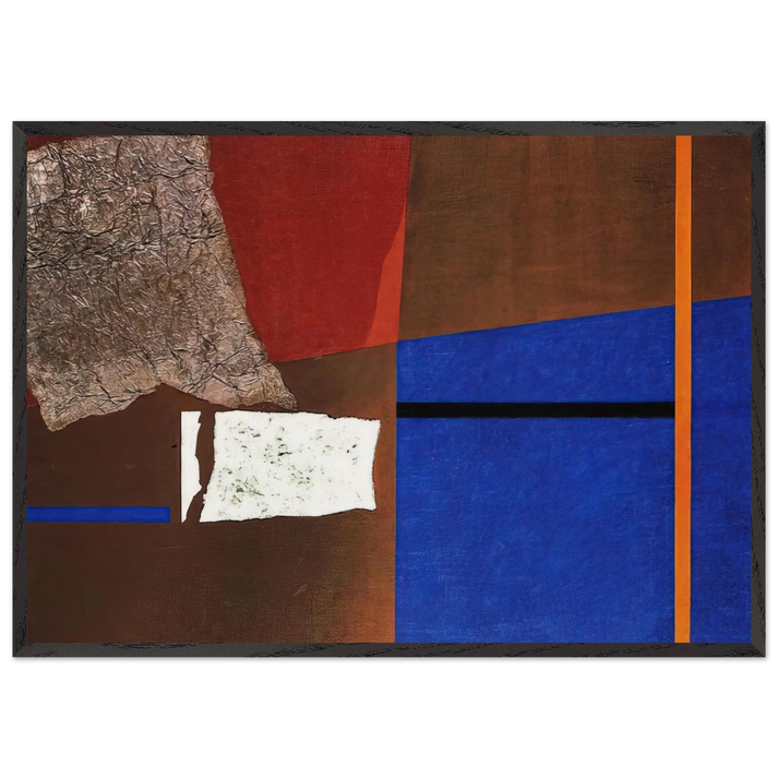 ASTRAZIONE PLASTICA 1954 - Enrico Prampolini 70x100 cm / 28x40 inches Framed Art Print – Black Wooden Frame