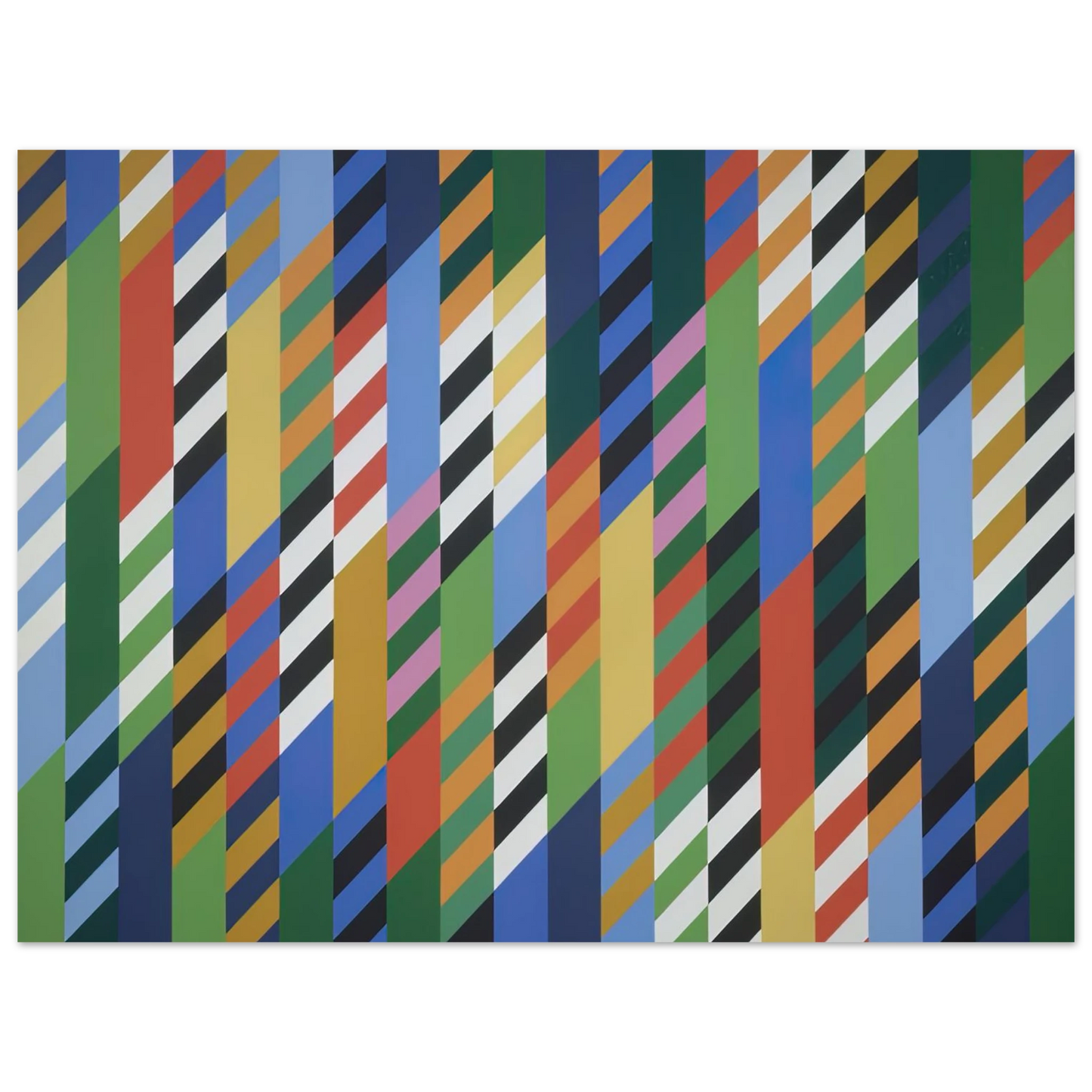Bridget Riley - CONVERSATION 1992 Fine Art Poster - Default Title