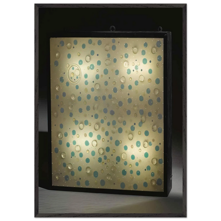 Reloj espacial - Kinetic Art - Gyula Kosice 70x100 cm / 28x40 inches Framed Art Print – Black Wooden Frame