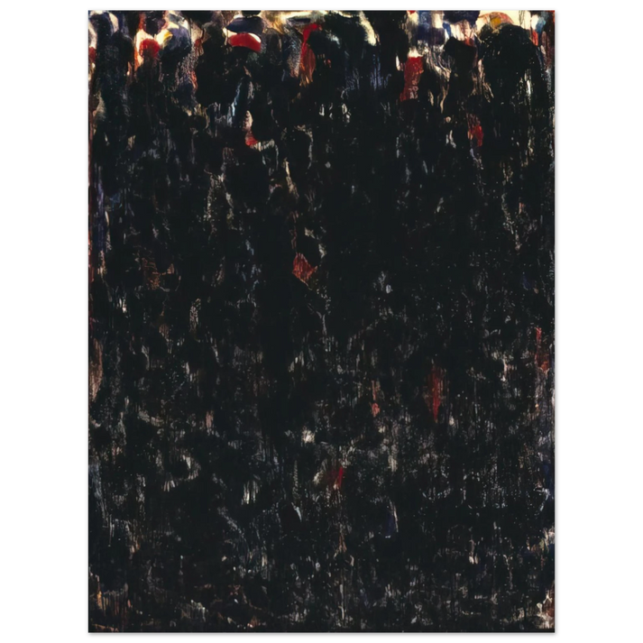 Sam Francis - Untitled Black Clouds 75x100 cm / 30x40inches Fine Art Poster