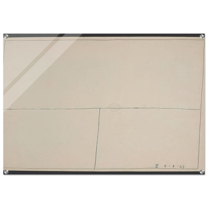 Twentieth Century Ikon Series 8.8.67 II - 1967 - Bob Law Acrylic Print - 70x100 cm / 28x40″ inches