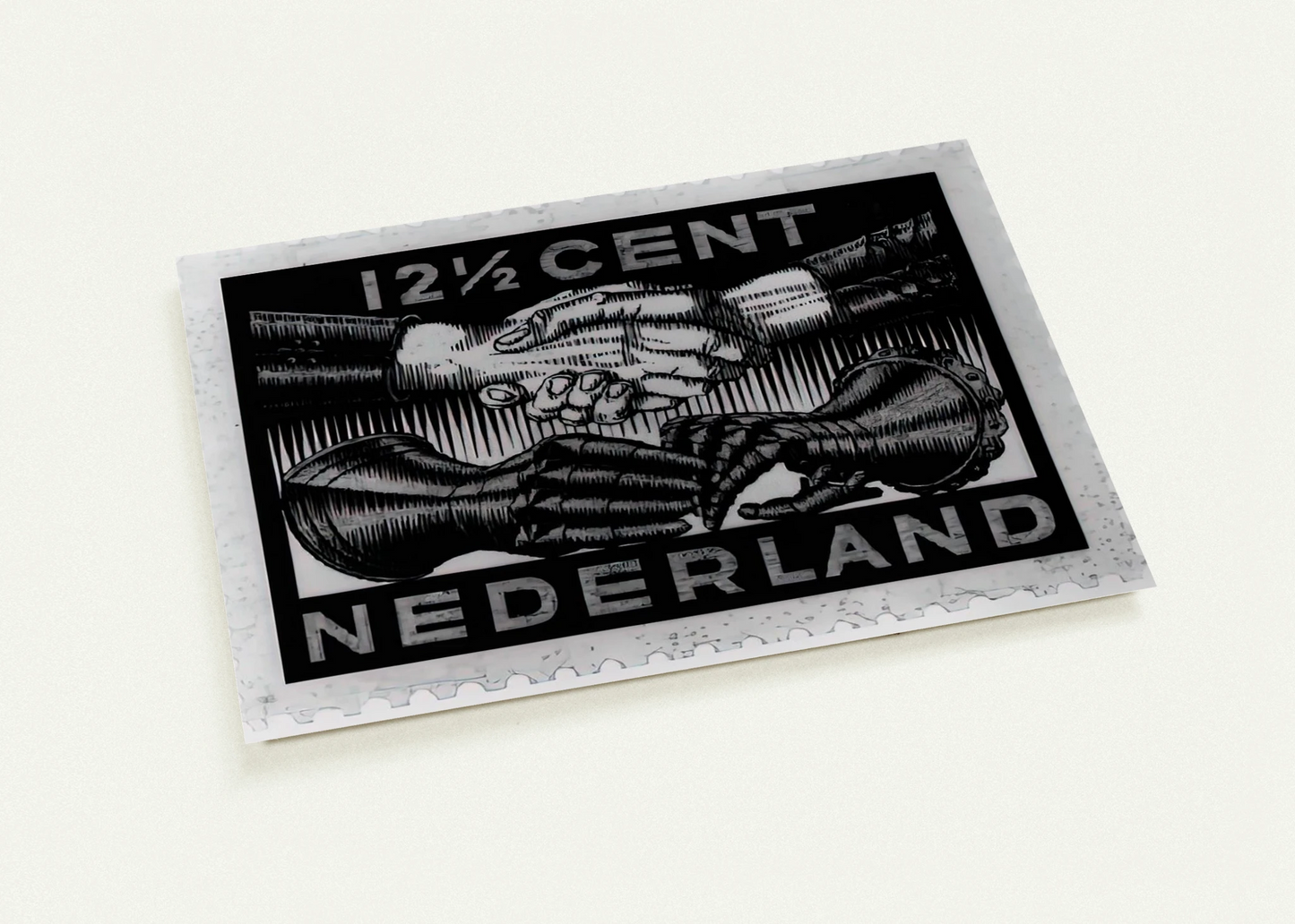 DESIGN FOR DUTCH PEASE POSTAGE STAMP MARCH 1932 1932 By MC Escher Pack of 10 Post Cards | MC Escher Post Cards | A6 (10.5 x 14.8 cm) - 4.1 x 5.8 inches