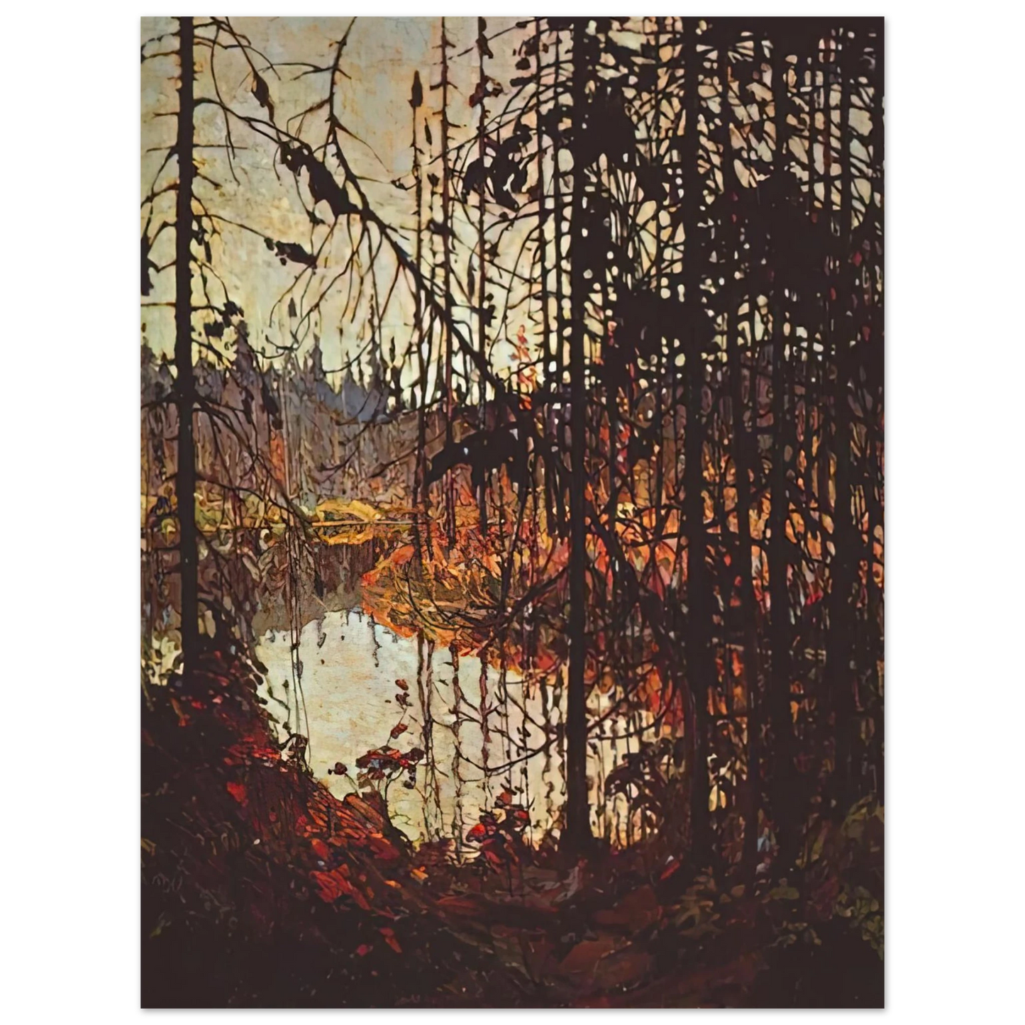 Tom Thomson - NORTHERN RIVER 1915 Fine Art Poster - Default Title