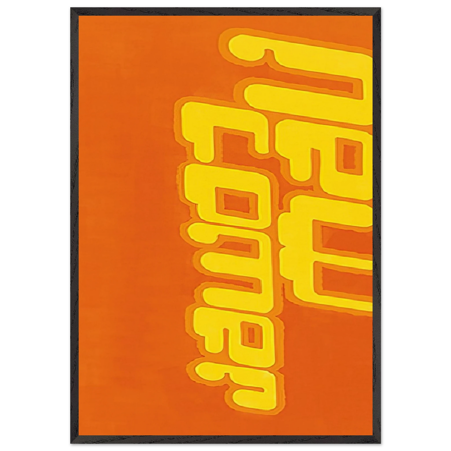 New Comer - 2000 - Michel Majerus Framed Art Print – Black Wooden Frame - Default Title - -Framed Art Print