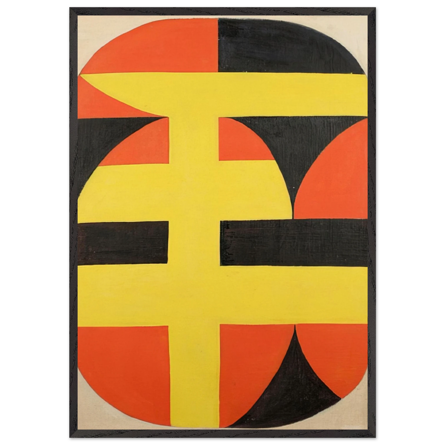 Siete - 1949 - Carmen Herrera Framed Art Print – Black Wooden Frame - Default Title - -Framed Art Print