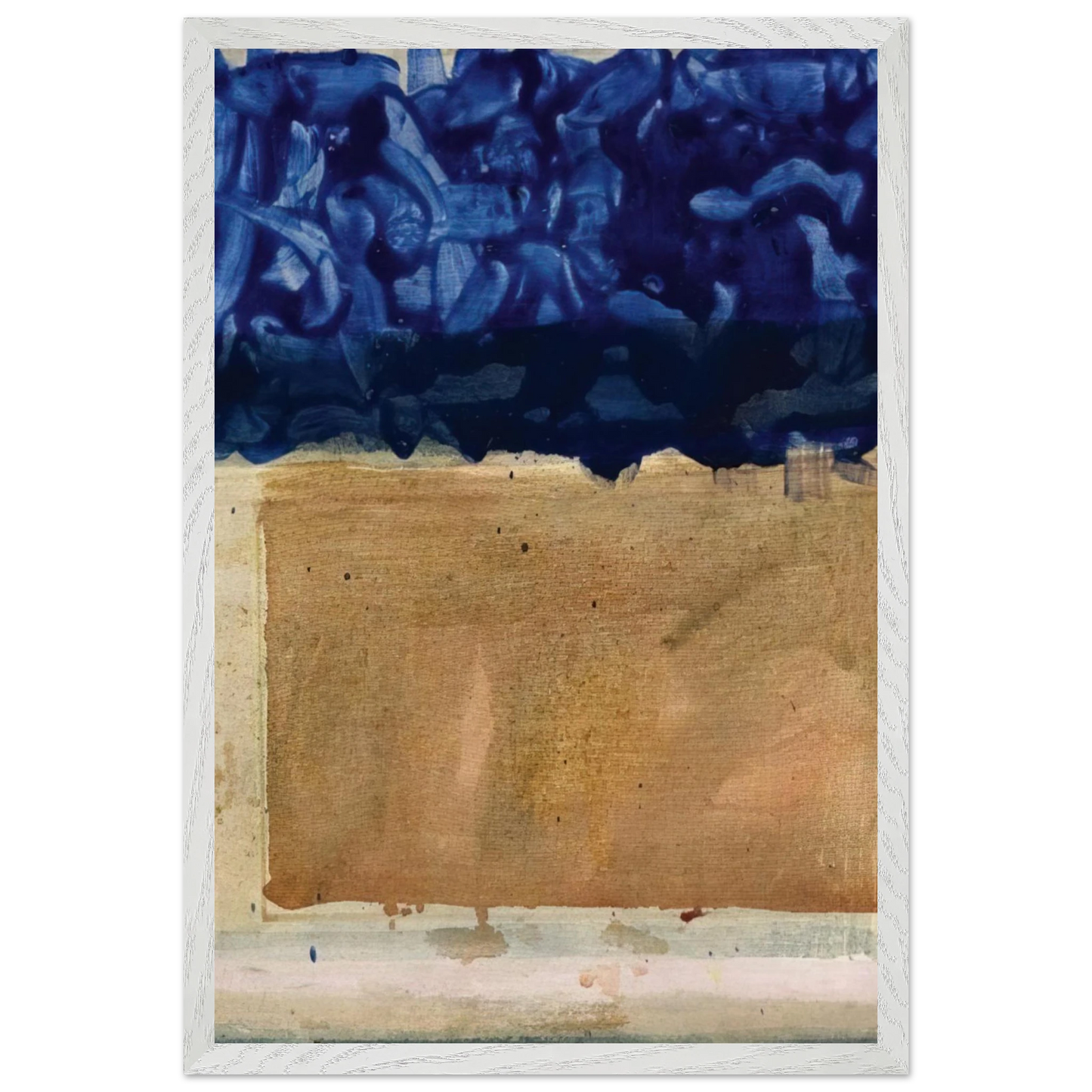 Helen Frankenthaler - Shoreline - 1952 Wall art - A3 (29.7 x 42 cm) - Premium Wooden Framed Poster With Fine Art Paper - Wood frame
