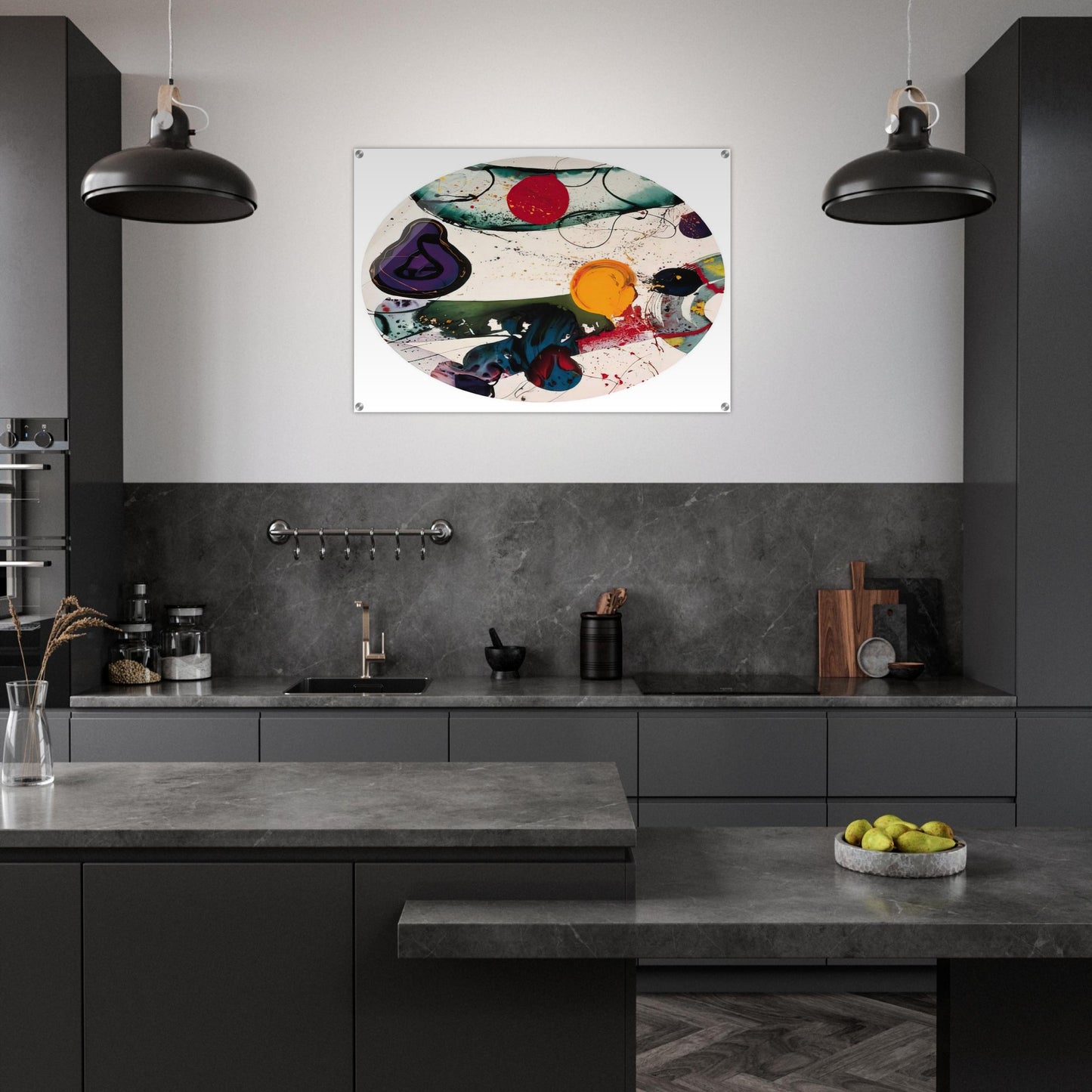 Lollipop SF88-250 - Sam Francis Acrylic Print - 70x100 cm / 28x40″ inches | Sam Francis Wall Art | Sam Francis Prints