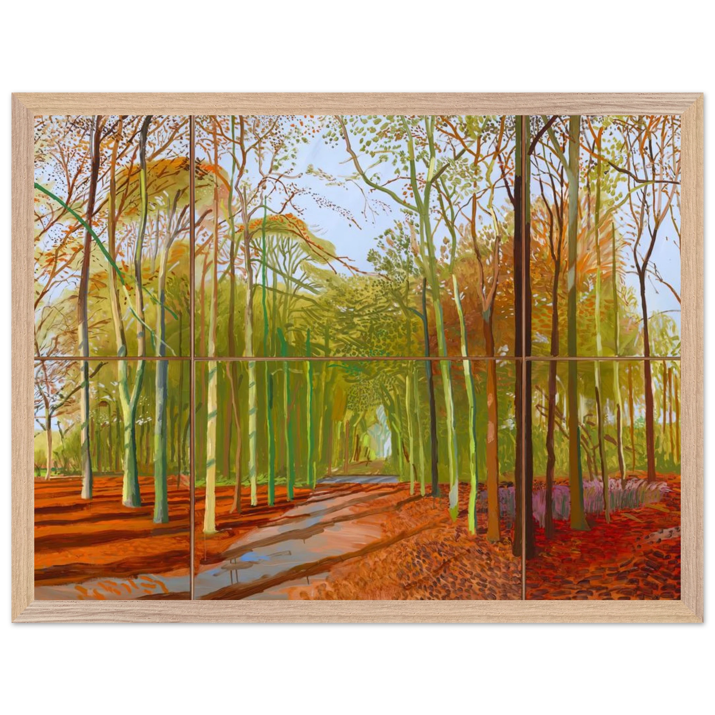 David Hockney - Woldgate Woods, 21, 23 & 29 November 2006 - A1 (59.4 x 84.1 cm) - Fine Art Poster-canvas - -