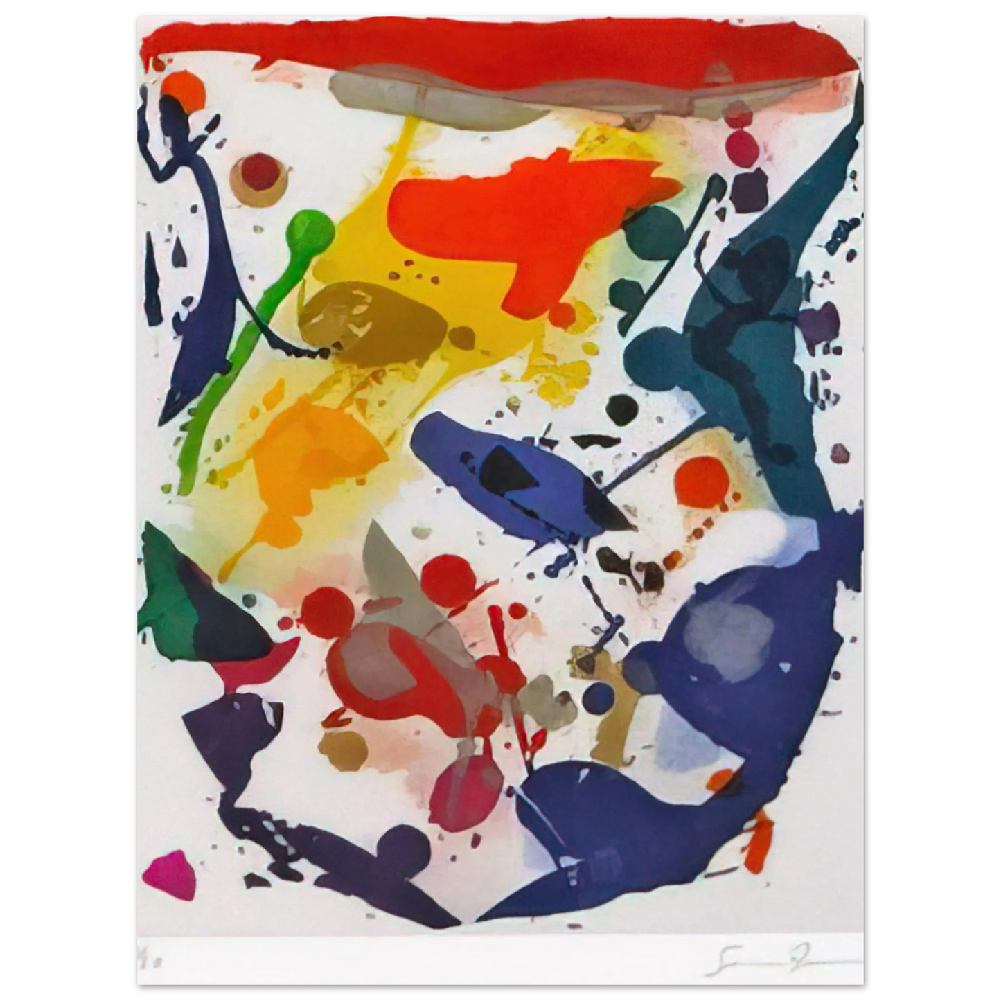 Sam Francis - Untitled 044 Fine Art Poster - Default Title