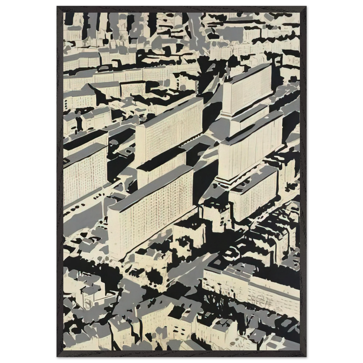 OWNSCAPE HA 1968 - Gerhard Richter Framed Art Print – Black Wooden Frame - Default Title - -Framed Art Print