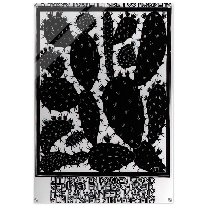 EMBLEMATA CACTUS - MC Escher Acrylic Print - 70x100 cm / 28x40″ inches | MC Escher Wall Art | MC Escher Prints
