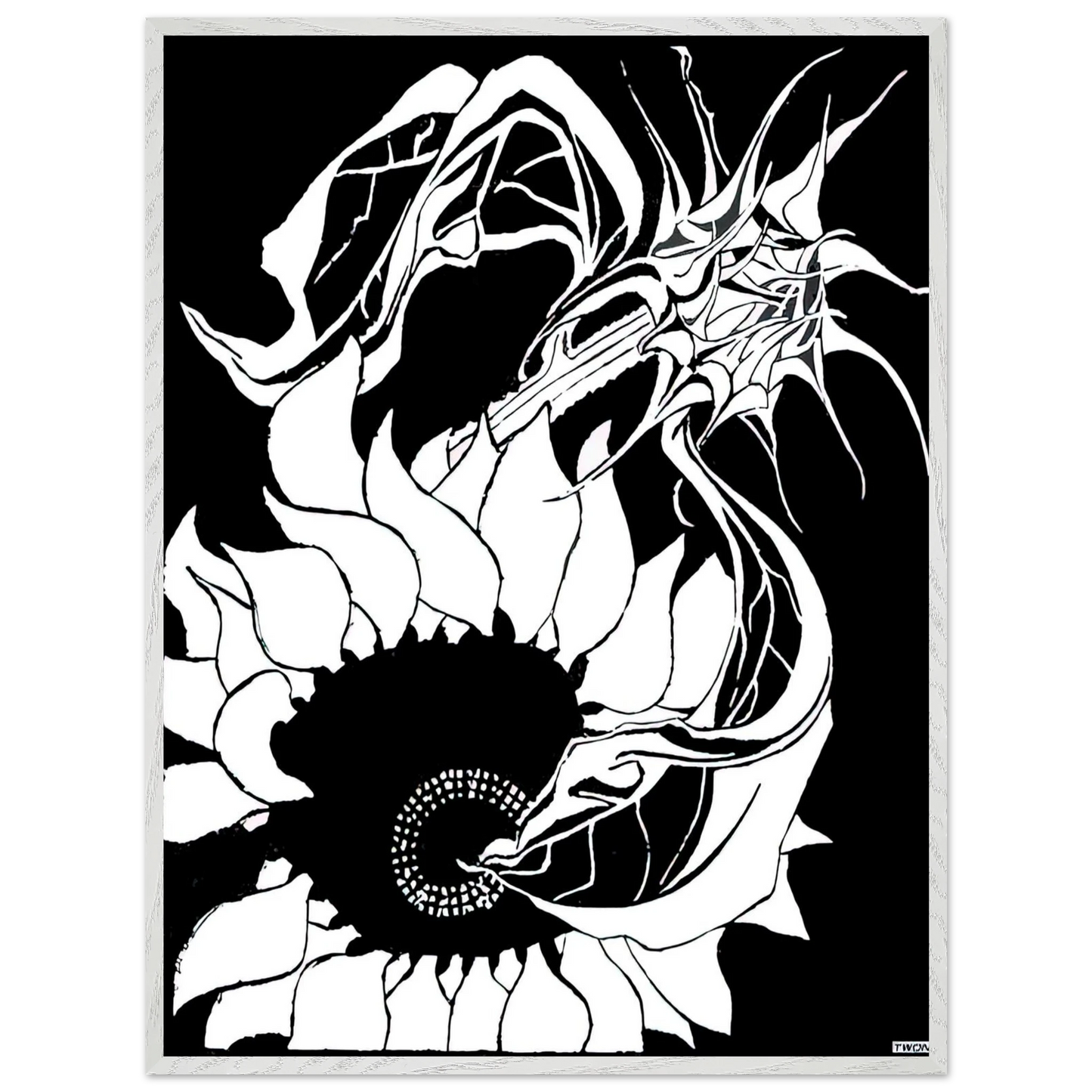 MC Escher - SUNFLOWERS Wall Art - 60x80 cm / 24x32 inches - Fine Art Poster - -
