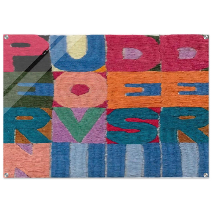 PER NUOVI DESIDERI 1977 - Alighiero Boetti Acrylic Print - 70x100 cm / 28x40″ inches