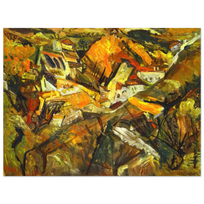 Chaim Soutine - CERET LANDSCAPE 75x100 cm / 30x40inches Fine Art Poster