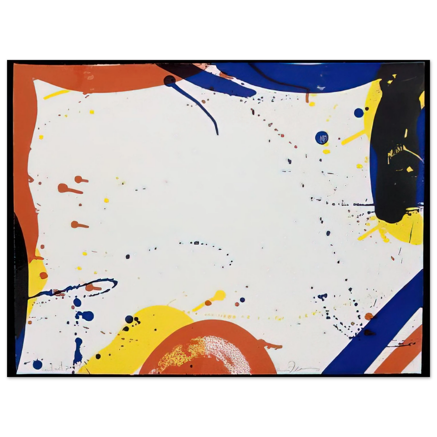 Sam Francis - Abstract Composition SF 61 Fine Art Poster - Default Title