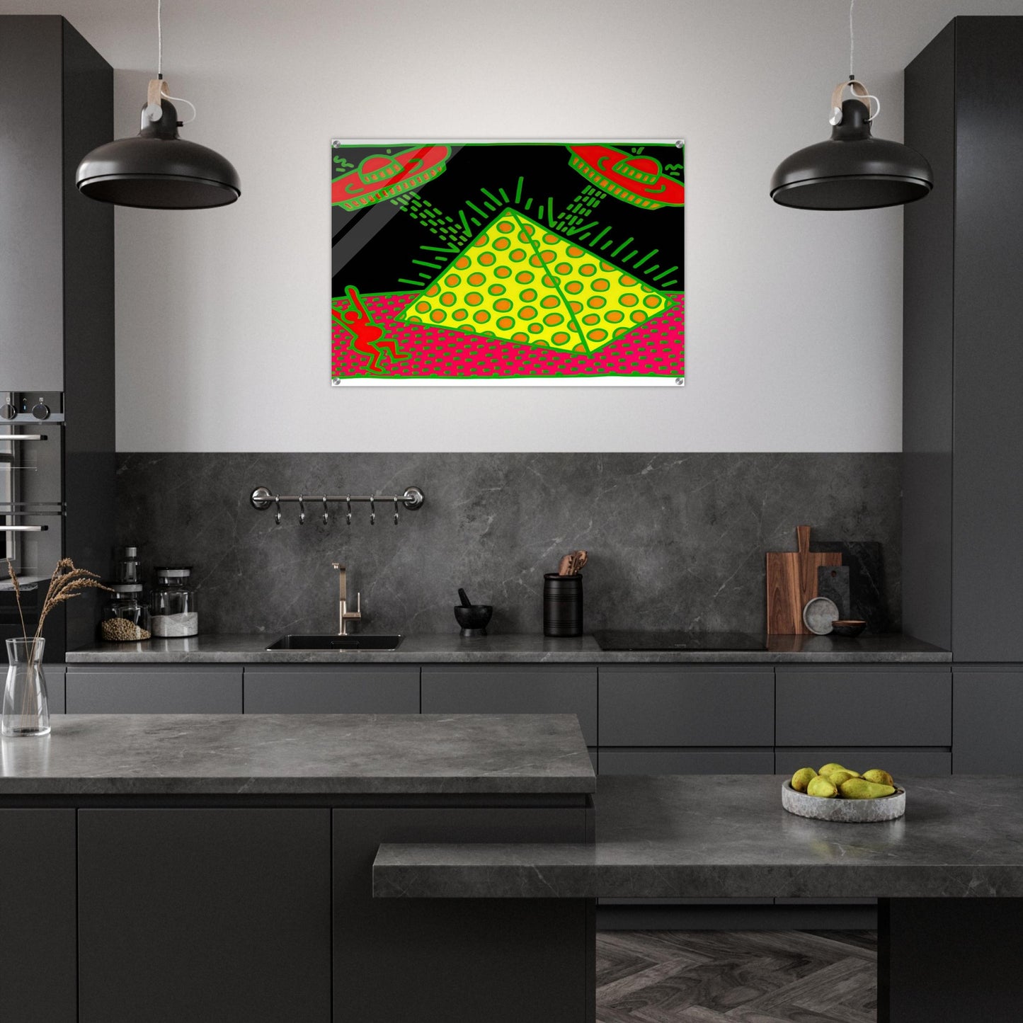 UNTITLED 1983 3 - Keith Haring Acrylic Print - 70x100 cm / 28x40″ inches | Keith Haring Art For Sale