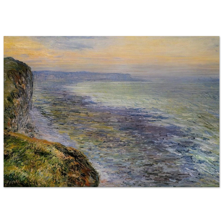 Seascape near Fecamp - claude monet Brushed Aluminum Print - 70x100 cm / 28x40 inches | claude monet Aluminum Print | claude monet Prints