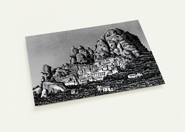 PENTEDATTIO CALABRIA OCTOBER 1930 1930 By MC Escher Pack of 10 Post Cards | MC Escher Post Cards | A6 (10.5 x 14.8 cm) - 4.1 x 5.8 inches