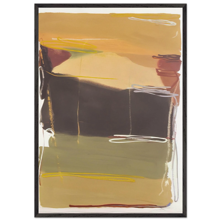 Untitled - 1993 N2 - Larry Zox 70x100 cm / 28x40 inches Framed Art Print – Black Wooden Frame