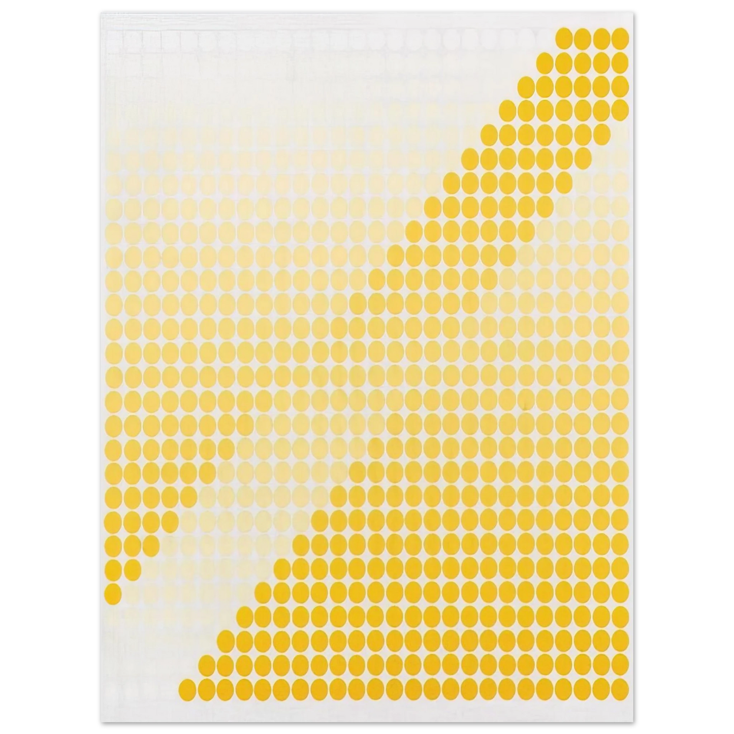 Dadamaino - Bianco Giallo - 1971 Fine Art Poster - Default Title