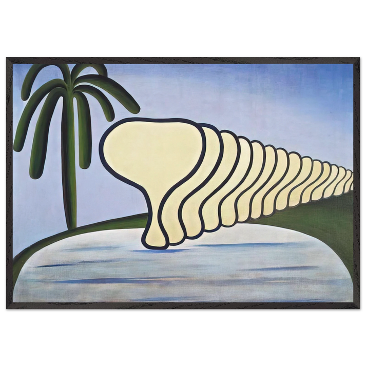 Sleep - Tarsila do Amaral 70x100 cm / 28x40 inches Framed Art Print – Black Wooden Frame