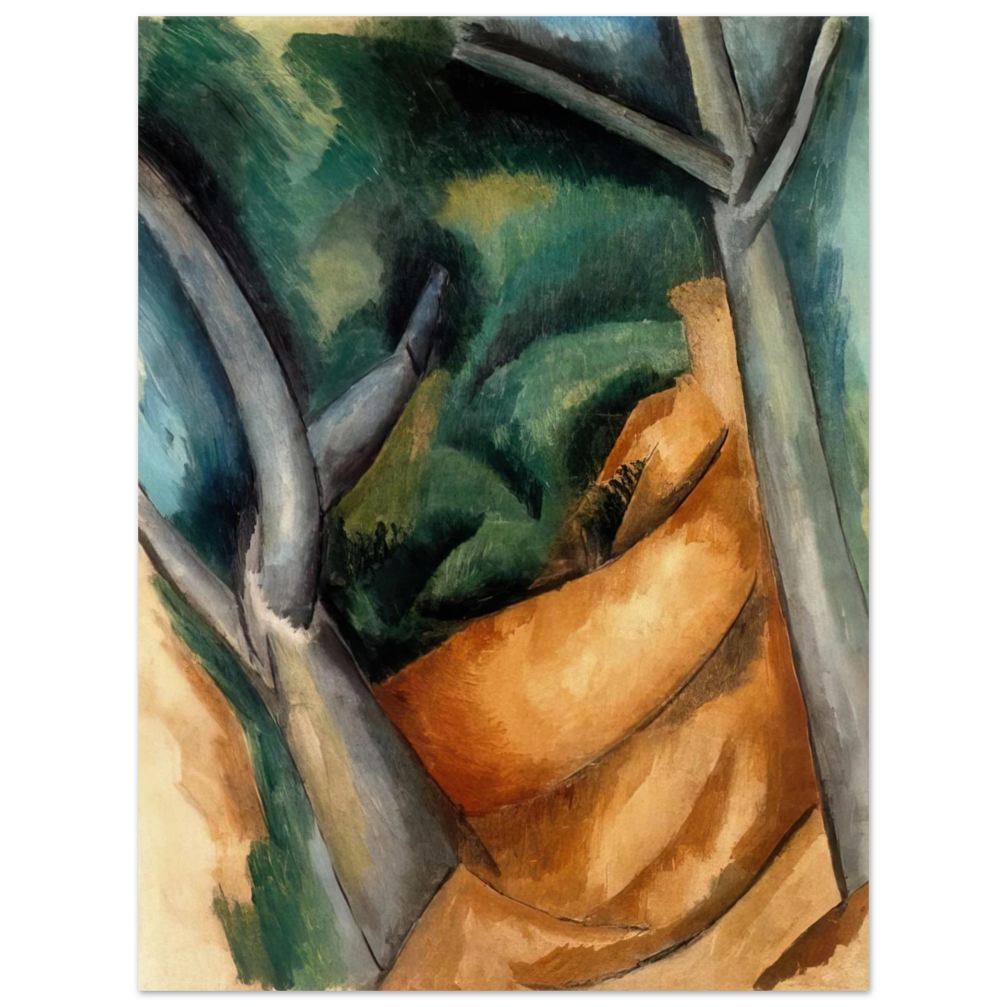 Raoul Dufy - TREES AT ESTAQUE 1908 Fine Art Poster - Default Title