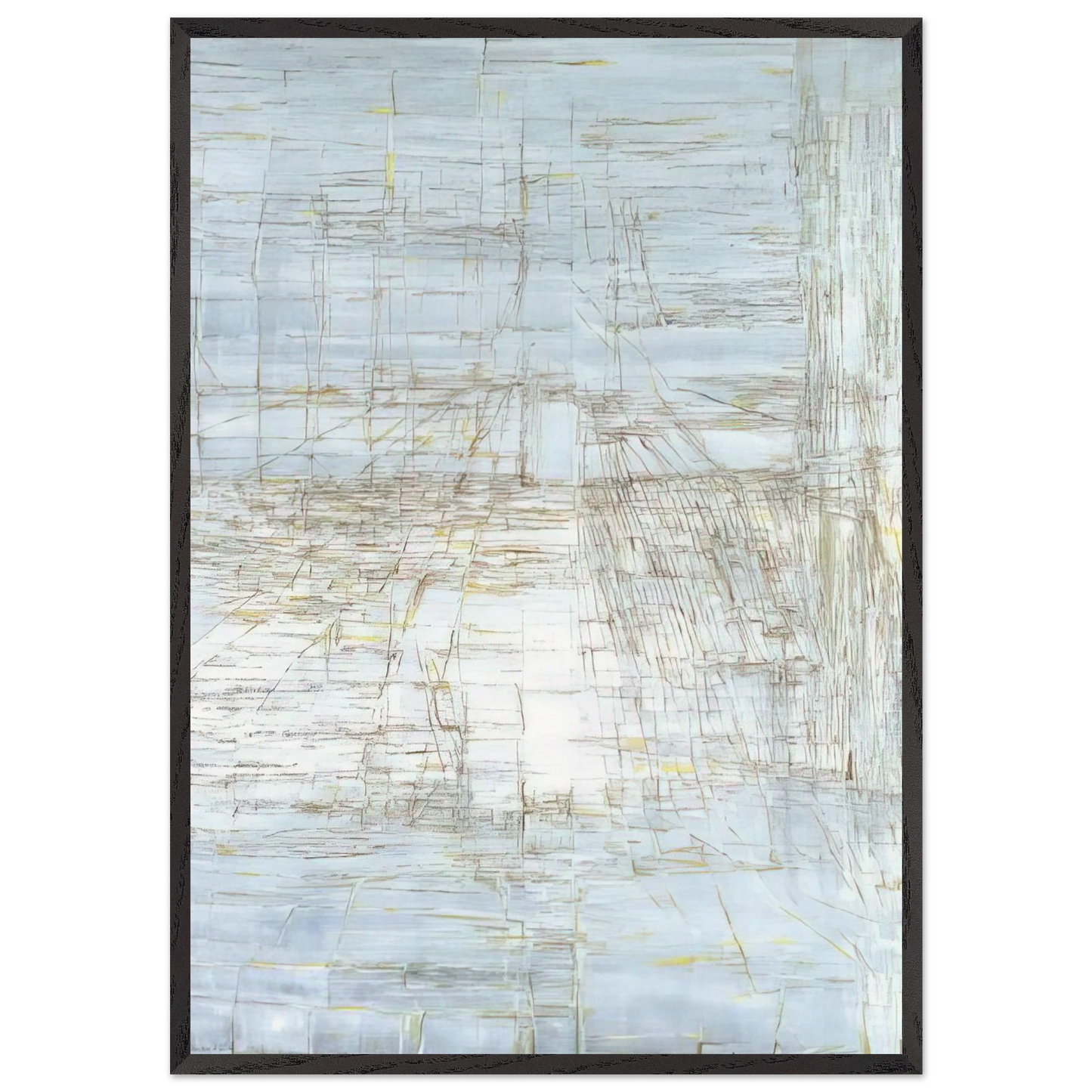 Ariadne - 1988 - Maria Helena Vieira da Silva 70x100 cm / 28x40 inches Framed Art Print – Black Wooden Frame