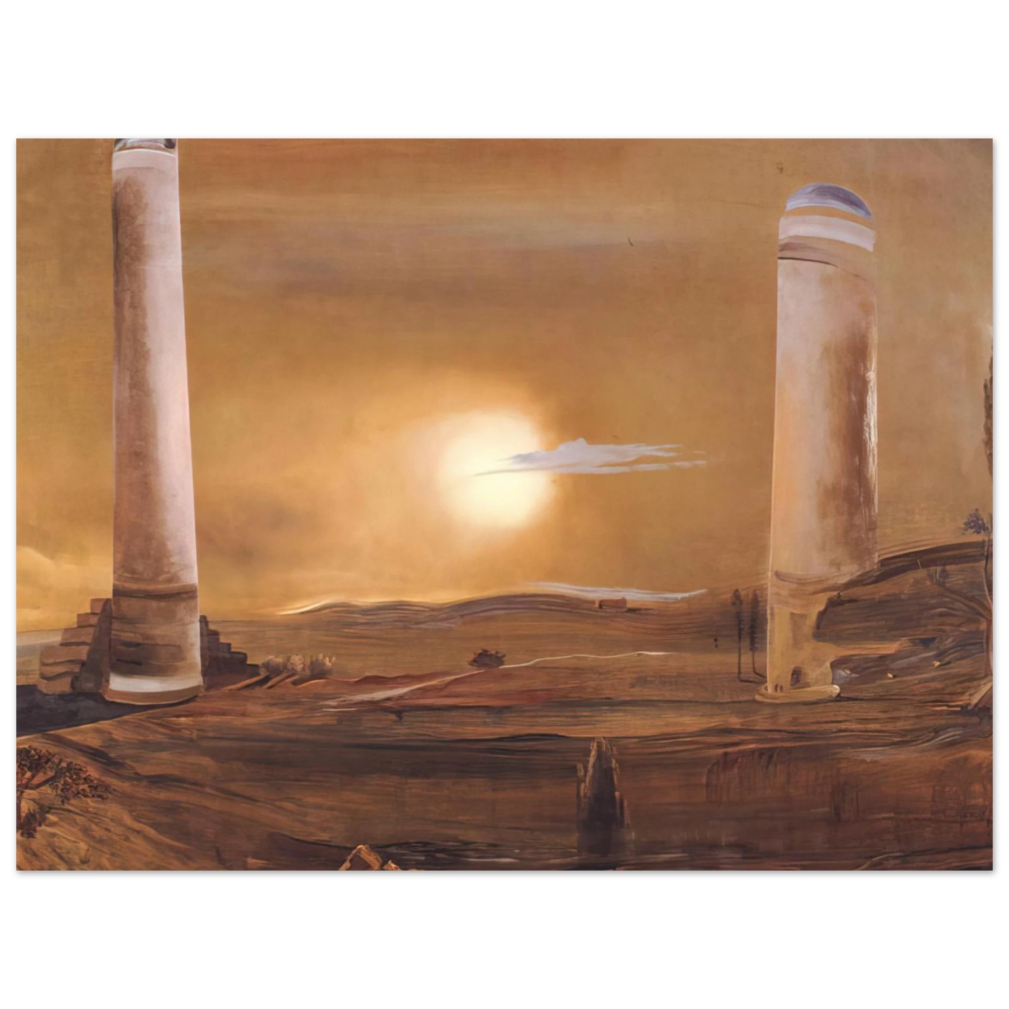 Salvador Dali - THE TOWERS Fine Art Poster - Default Title