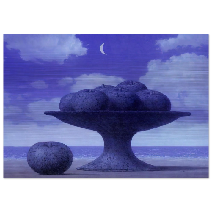 THE GREAT TABLE - Rene Magritte Brushed Aluminum Print - 70x100 cm / 28x40 inches | Rene Magritte Aluminum Print | Rene Magritte Prints
