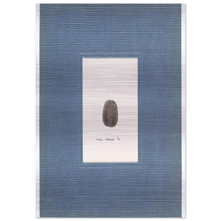 Thumbprint - 1960 - Piero Manzoni Brushed Aluminum Print - 70x100 cm / 28x40 inches | Piero Manzoni Aluminum Print | Piero Manzoni Prints