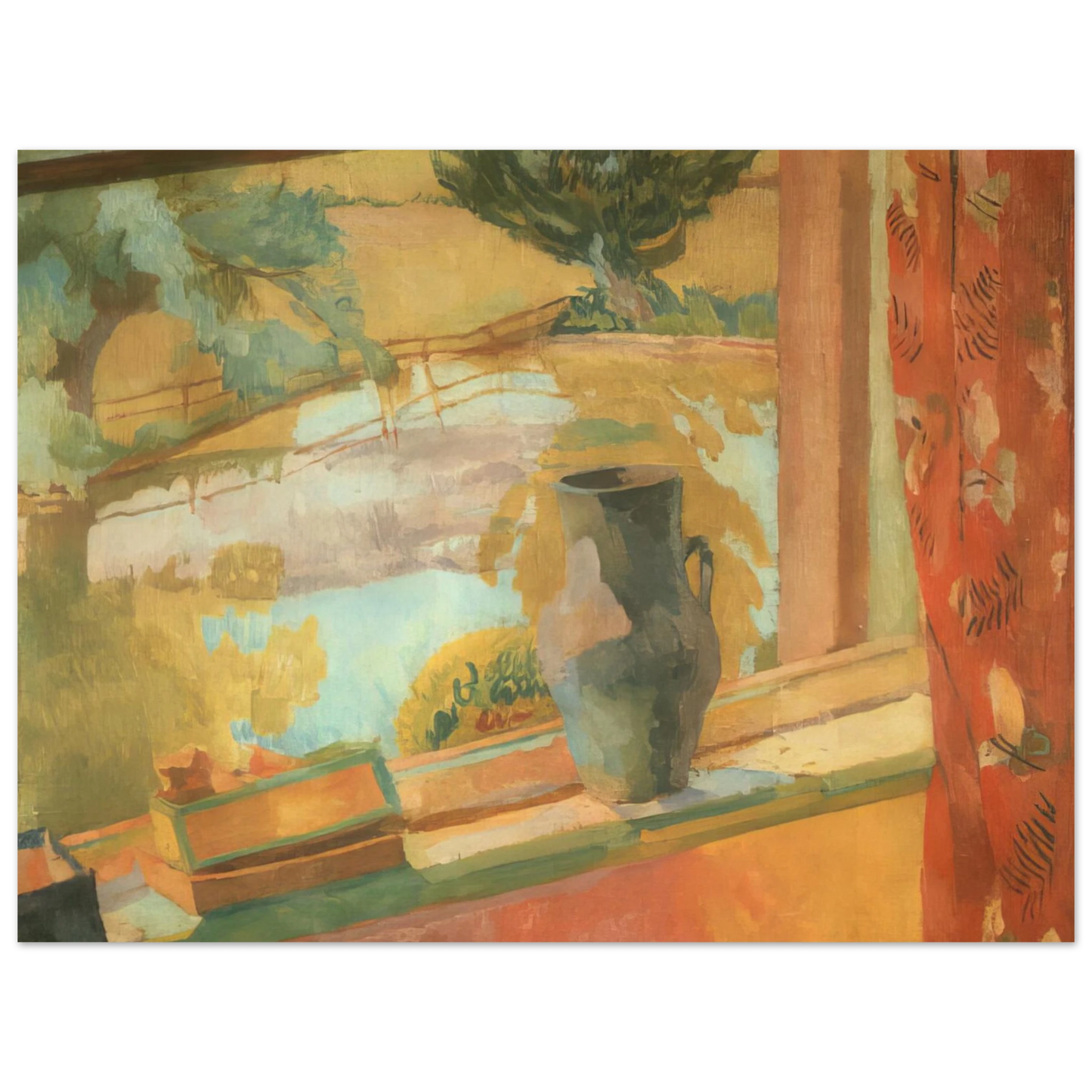 Vanessa Bell - VIEW OF THE POND AT CHARLESTON 1919 Fine Art Poster - Default Title