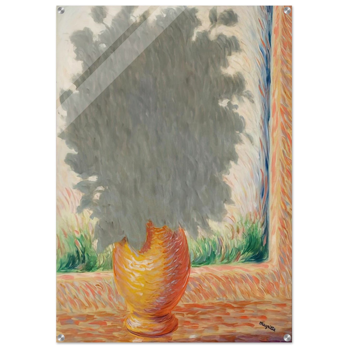 LIGHTNING 1944 - Rene Magritte Acrylic Print - 70x100 cm / 28x40″ inches