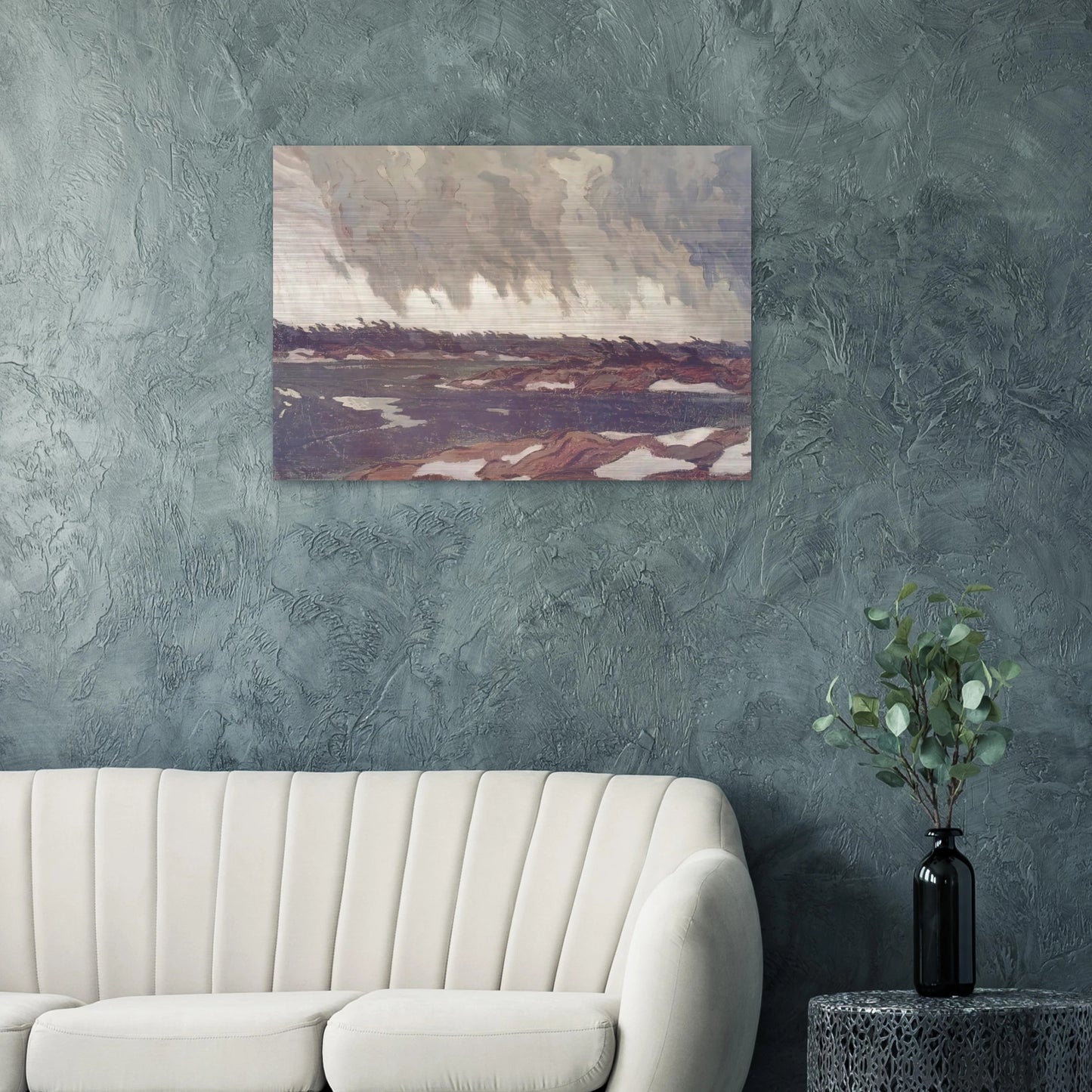 March Storm, Georgian Bay - 1920 - A.Y. Jackson Brushed Aluminum Print - 70x100 cm / 28x40 inches | A.Y. Jackson Aluminum Print | A.Y. Jackson Prints