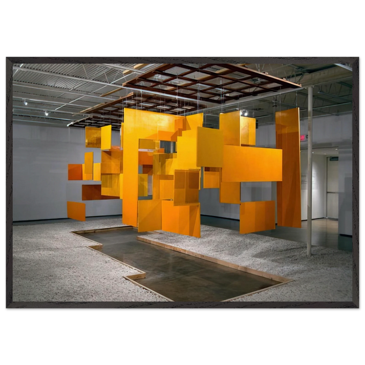 Grand Nucleus - Helio Oiticica 70x100 cm / 28x40 inches Framed Art Print – Black Wooden Frame