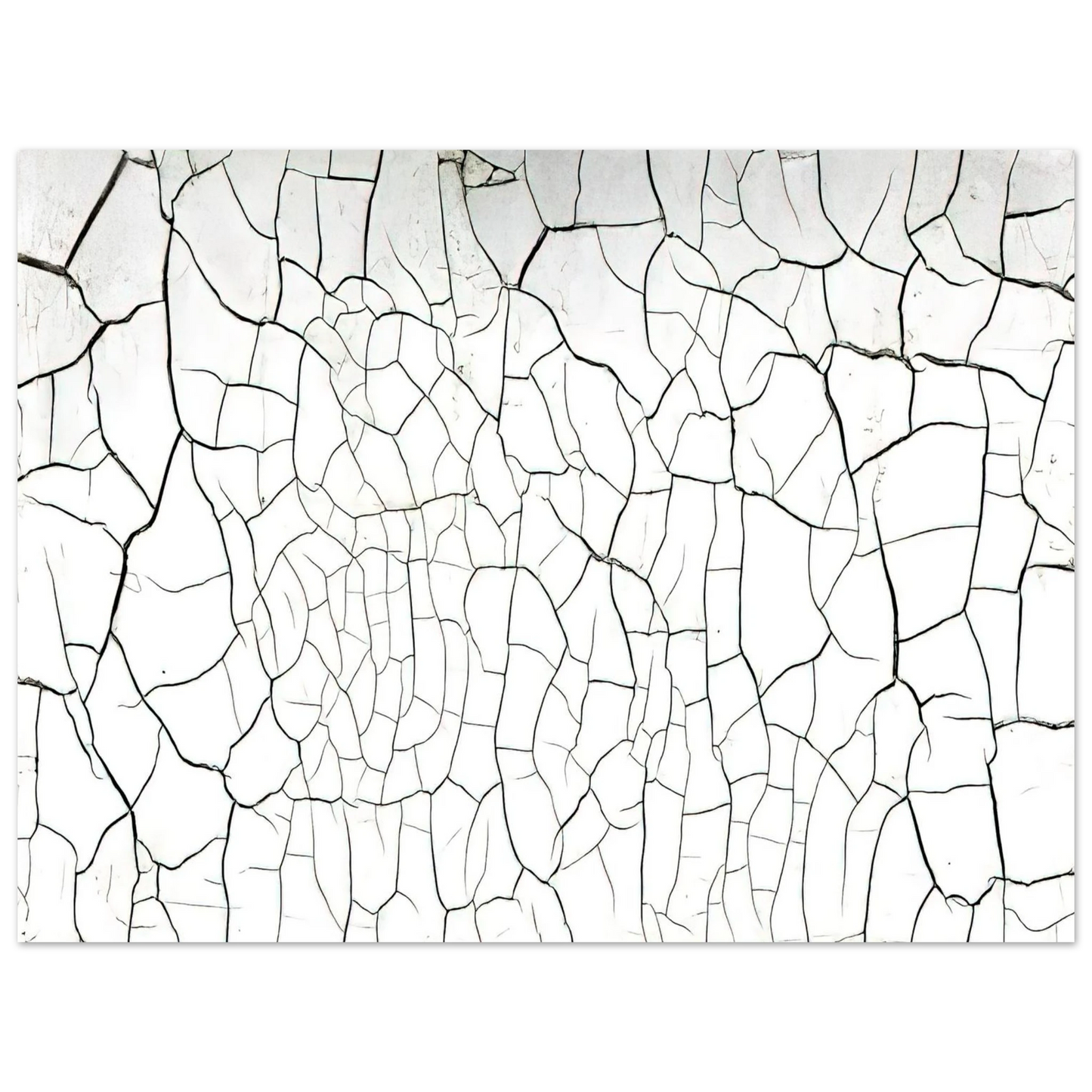 Alberto Burri - White Cretto - 1975 Fine Art Poster - Default Title